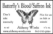 Butterfly's Blood Saffron Ink